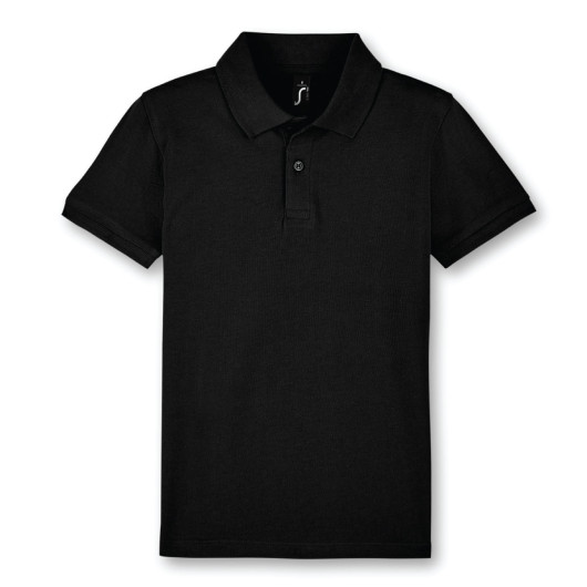 SOLS Perfect Kids Polo T-shirts Black